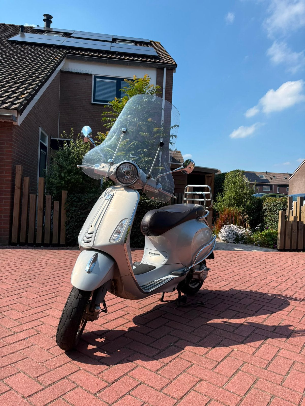 Vespa Primavera scooter zilver 45 km/u, Ophalen, Gebruikt, Benzine, Vespa