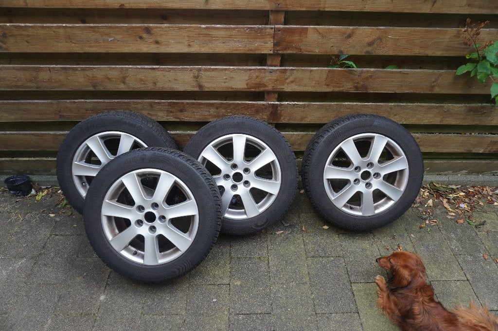winterbanden met lichtmetalen velgen Ford C Max 2013, Ophalen, Gebruikt, 16 inch, Banden en Velgen