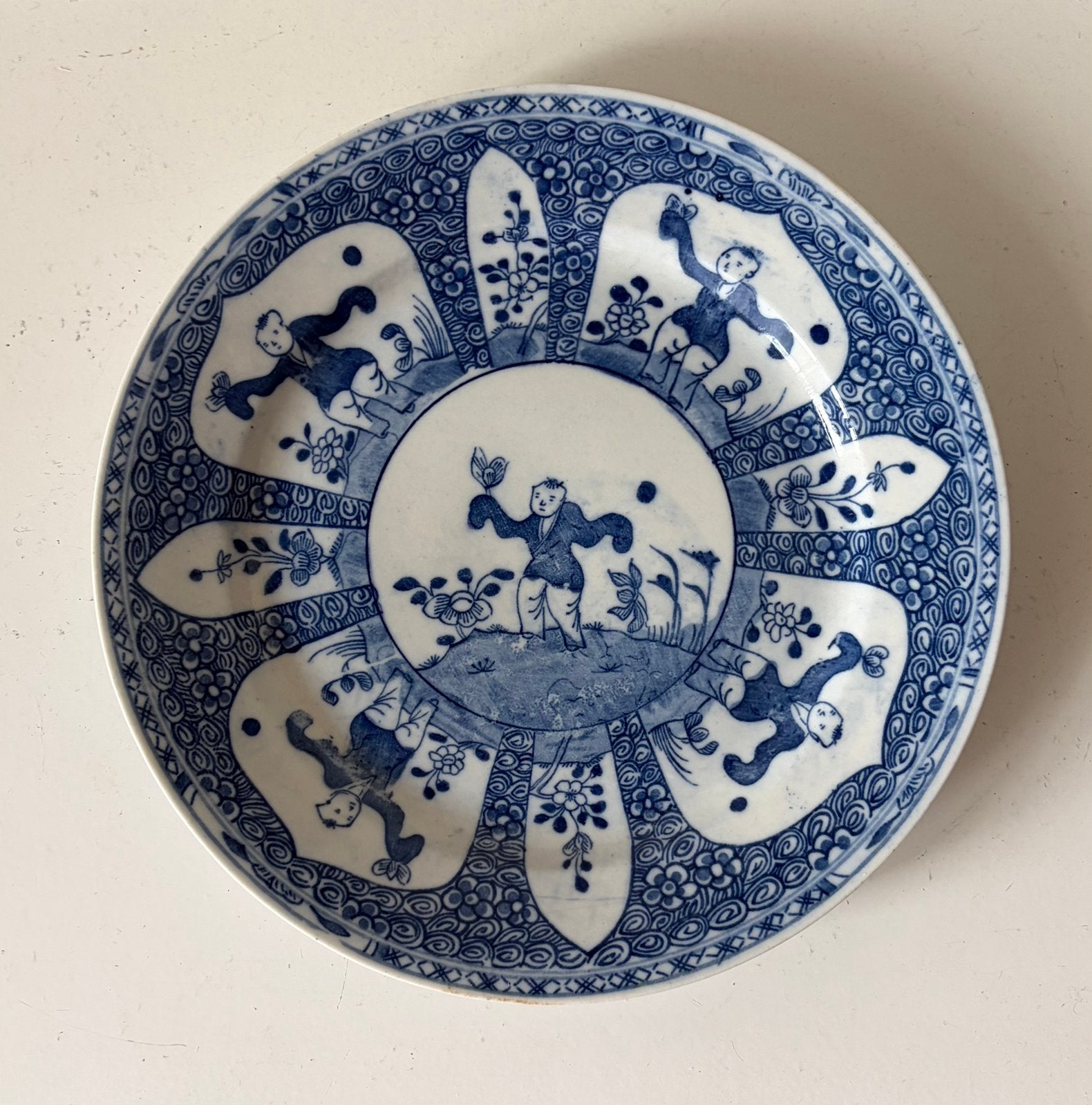 Antiek sierbord met zotjes patroon. jaren 1910/1920, Ophalen of Verzenden