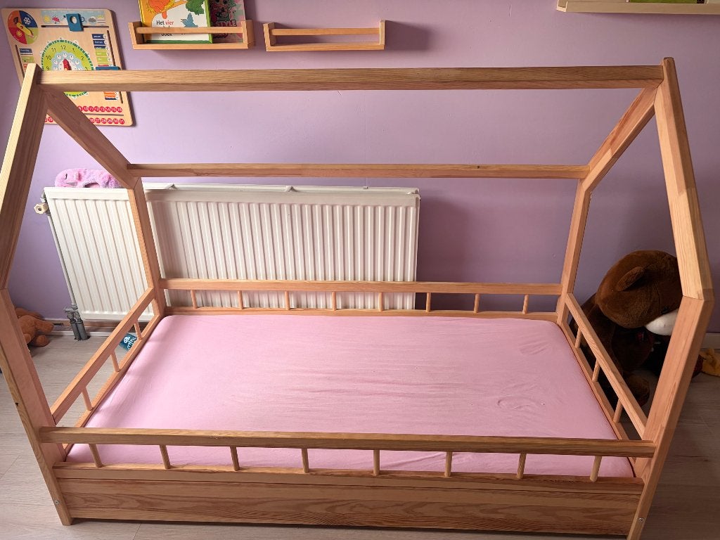 Montessori kinderbed, Gebruikt, 70 tot 85 cm, 140 tot 160 cm, Ophalen