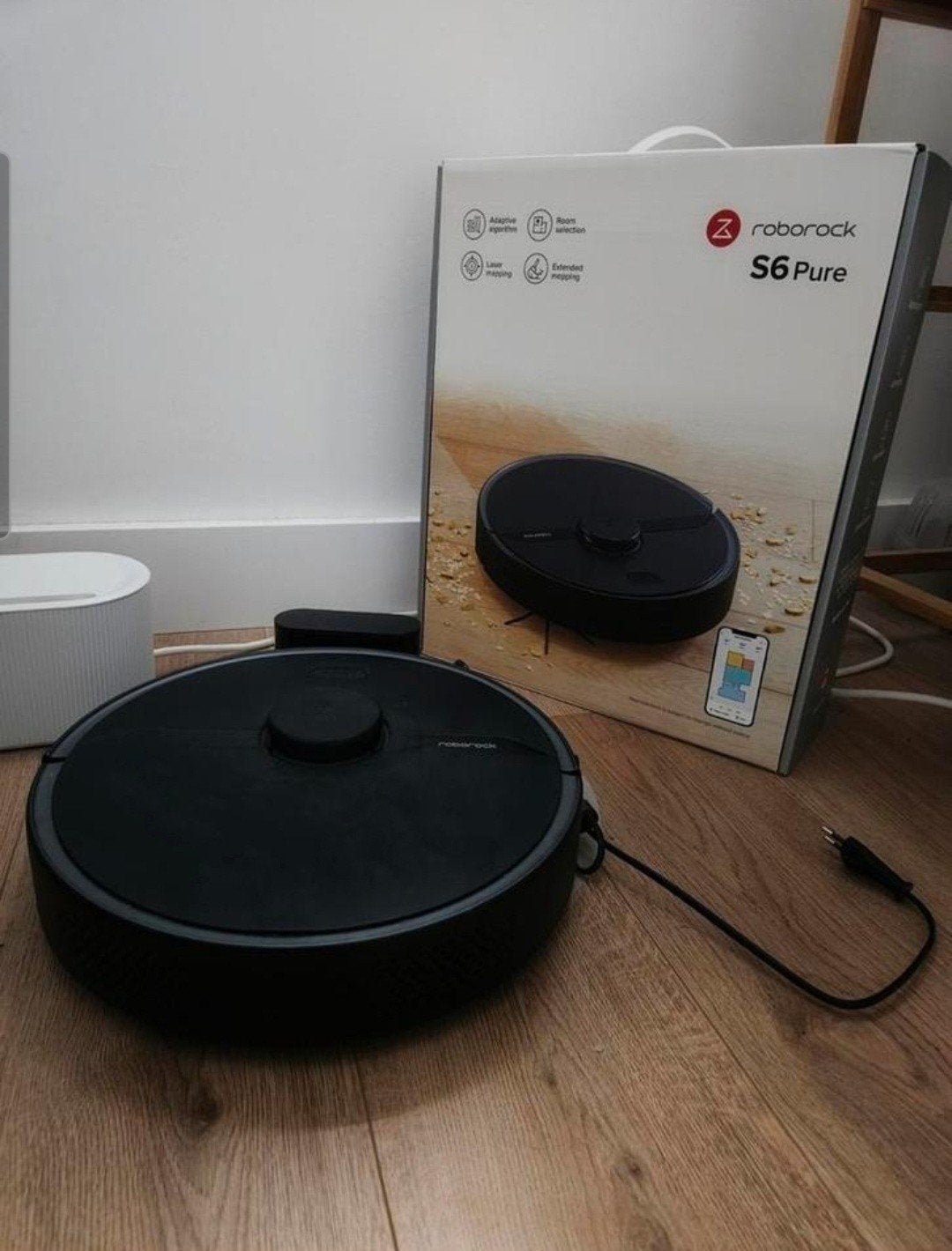 Roborock S6 Pure met dweilfunctie, Witgoed en Apparatuur, Stofzuigers, Overige merken, Ophalen of Verzenden, Zo goed als nieuw
