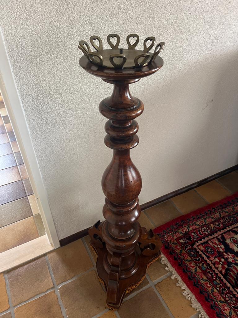 Antieke houten standaard / paraplubak, Ophalen