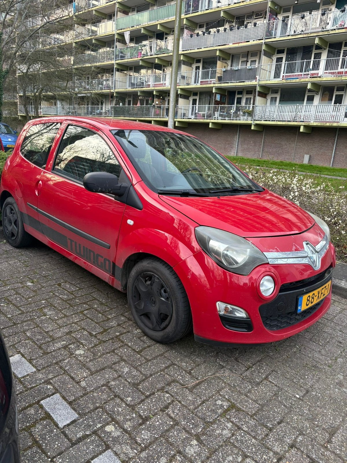 Renault Twingo 1.2 16V 2012 Rood, Auto's, Voorwielaandrijving, 839 kg, Twingo, 74 pk