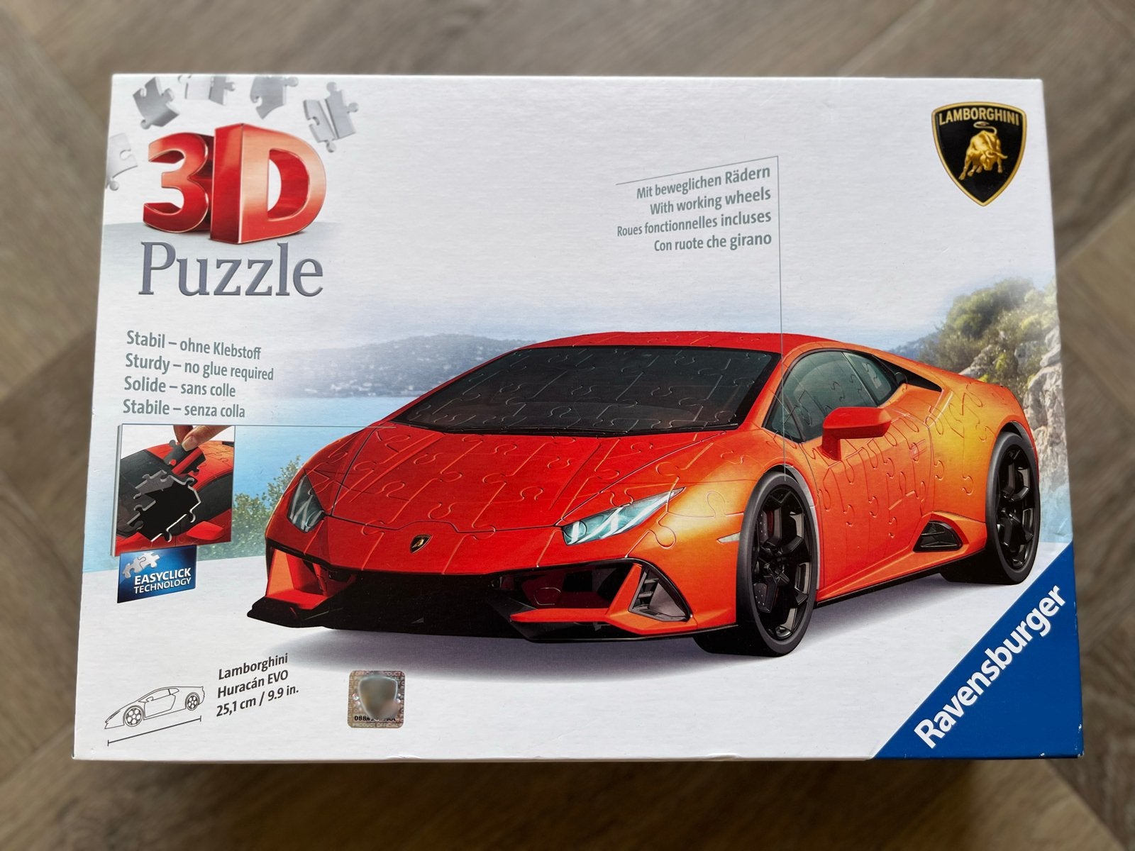 Ravensburger 3D Puzzel Lamborghini Huracan EVO, Ophalen of Verzenden, Meer dan 50 stukjes, Gebruikt, 6 jaar of ouder