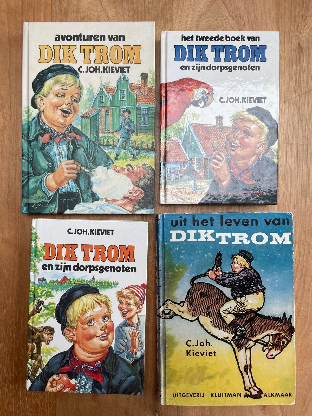 4 boeken van Dik Trom, door C. Joh. Kieviet, Ophalen of Verzenden, Gelezen, Fictie algemeen