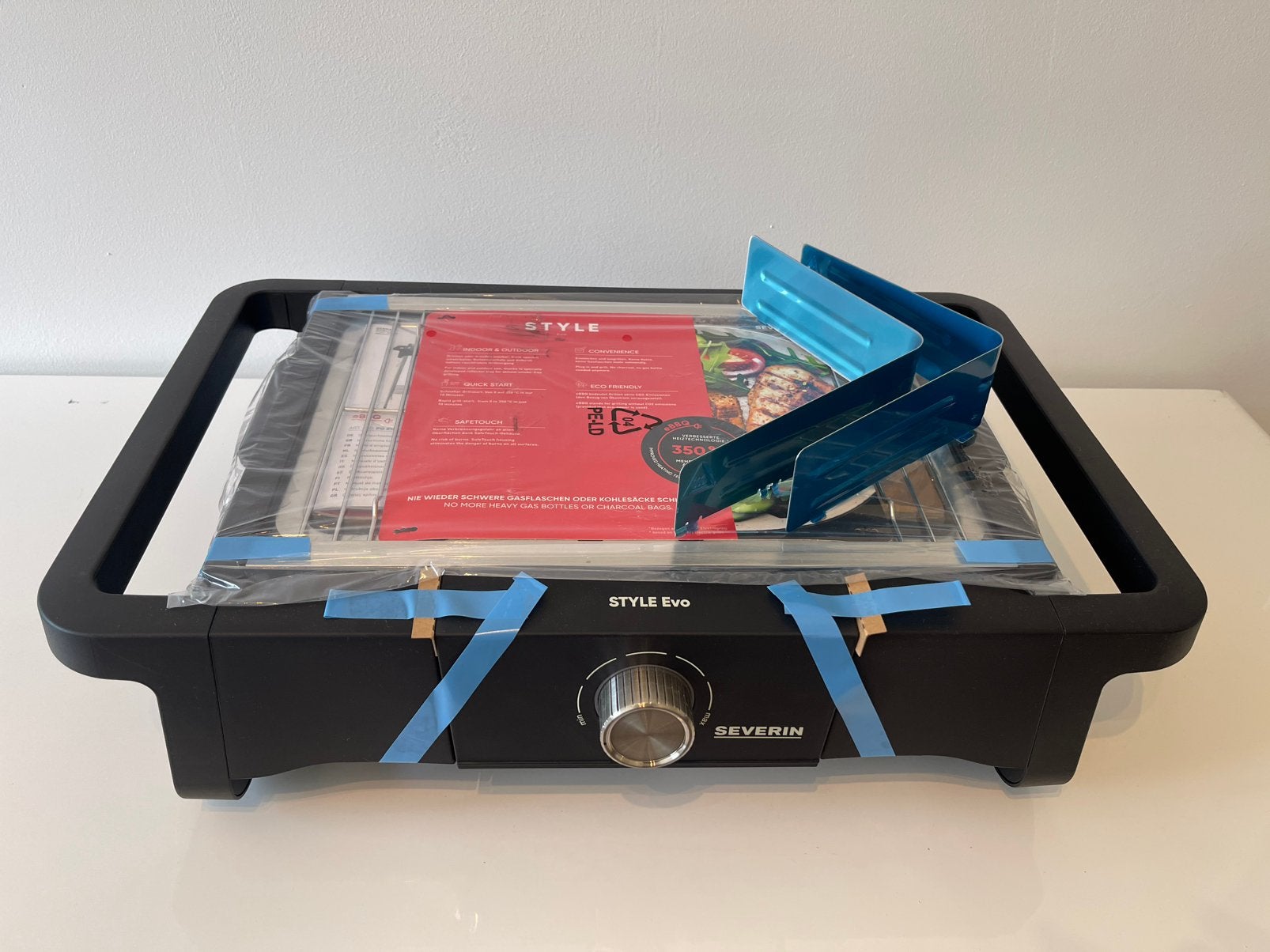 Electrische BBQ, nieuw, Style Evo, Severin, ook voor binnen., Tuin en Terras, Ophalen, Nieuw