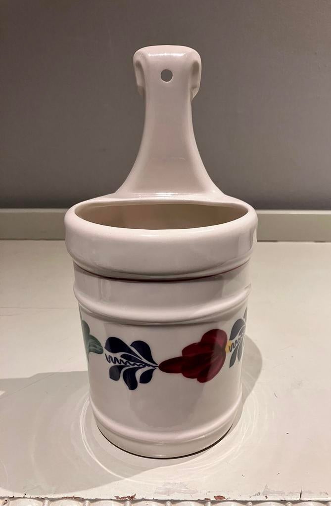 Boerenbont pollepelpot - 24 cm hoog, 12 cm breed, Huis en Inrichting, Keuken | Servies, Ophalen of Verzenden, Zo goed als nieuw
