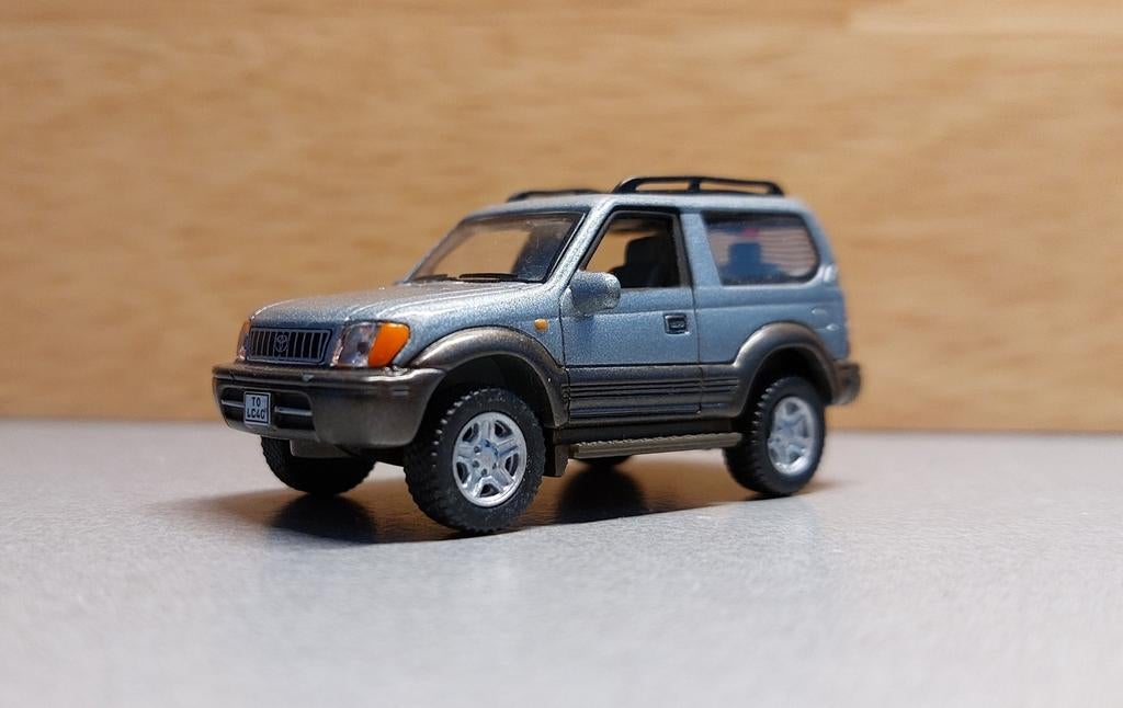 Toyota Land Cruiser Prado modelauto - Grijs, Ophalen of Verzenden, Zo goed als nieuw, Auto