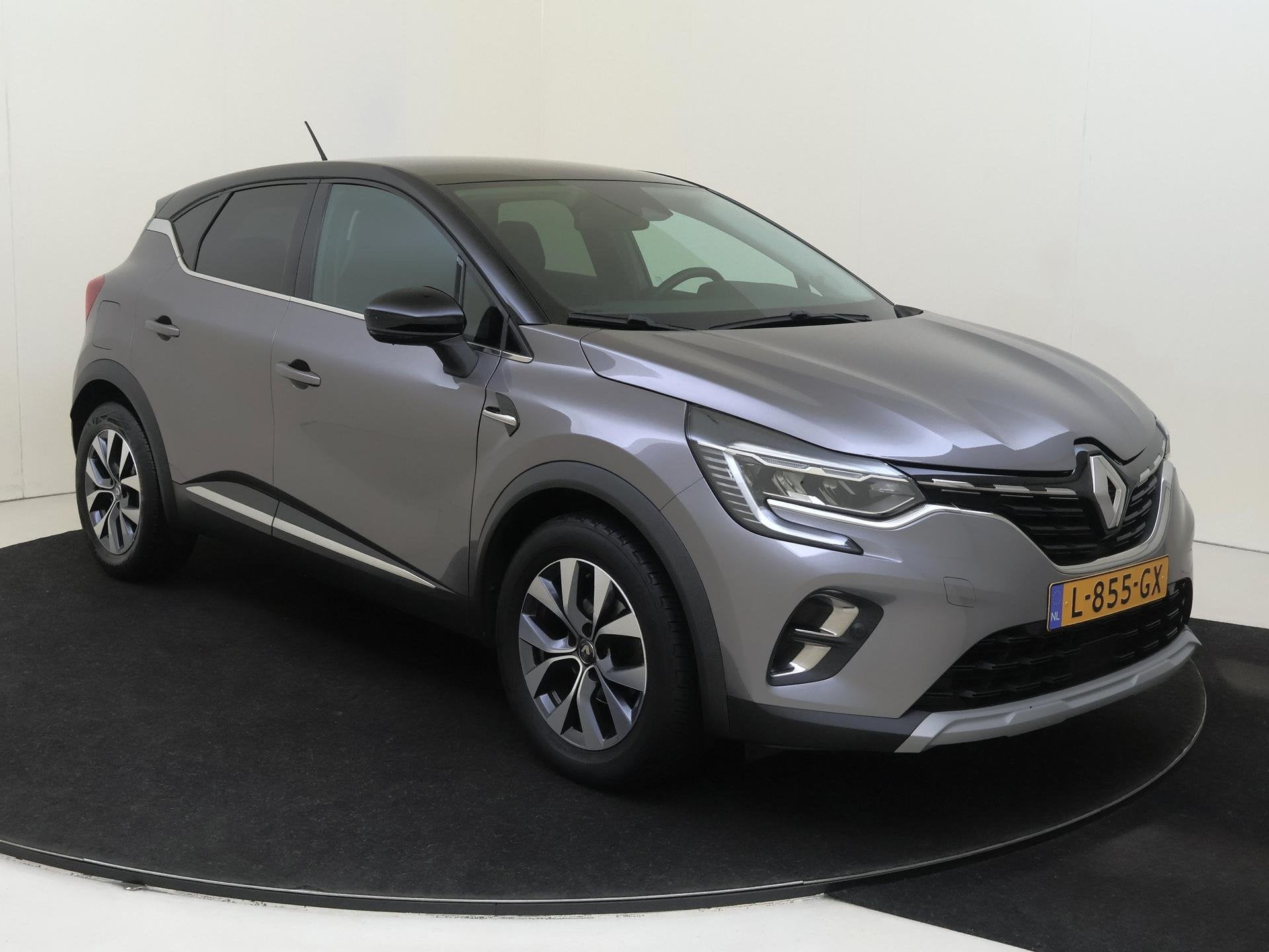 Renault Captur 1.0 TCe 90 PK Intens | Navigatie | Parkeersen, Auto's, Voorwielaandrijving, Gebruikt, Euro 6, Leder en Stof