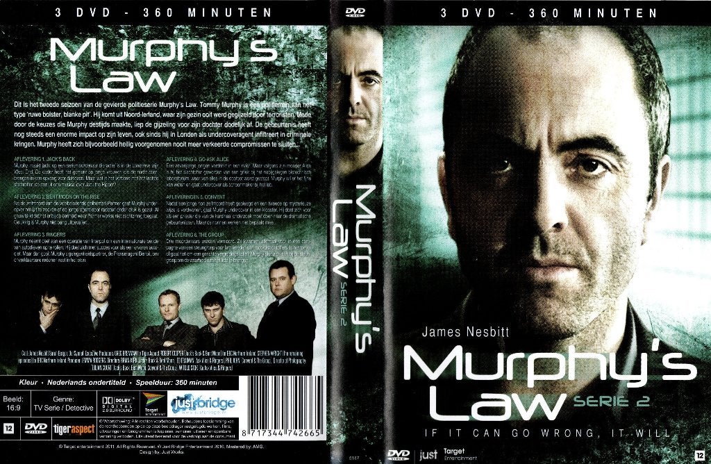 Murphy's law, serie 2, Vanaf 12 jaar, Ophalen of Verzenden, Zo goed als nieuw, Boxset