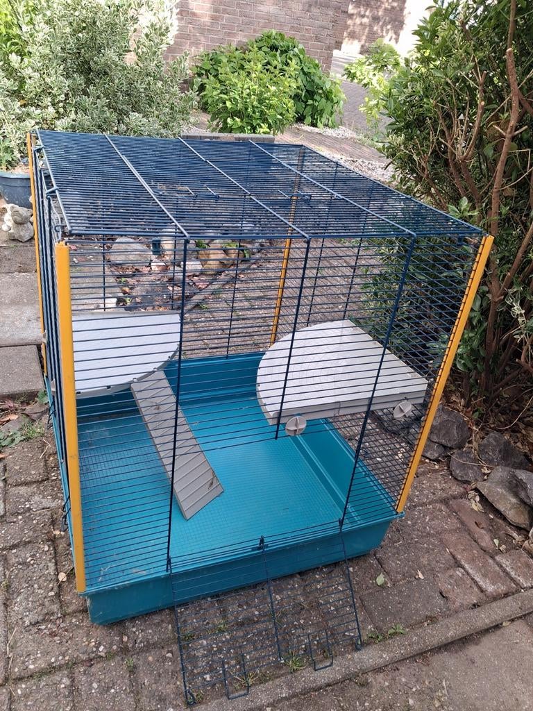 Kooi voor fretten of andere knaagdieren, Ophalen, Zo goed als nieuw, Loopwiel of Rad