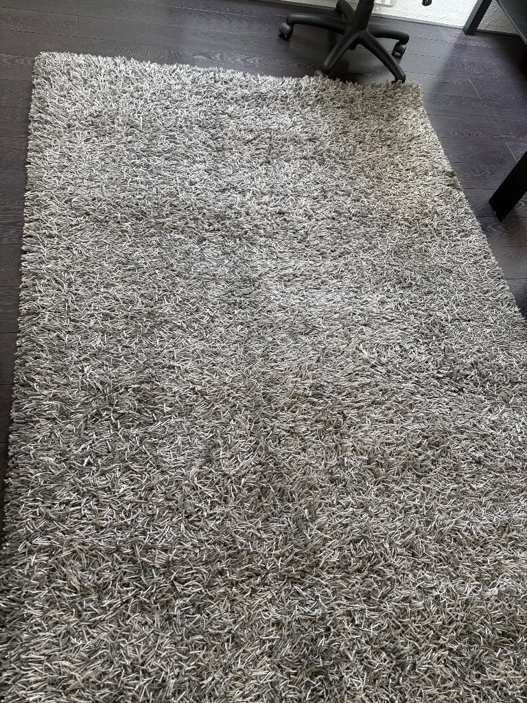 Vloerkleed, Ophalen, 100 tot 150 cm, Grijs, 200 cm of meer