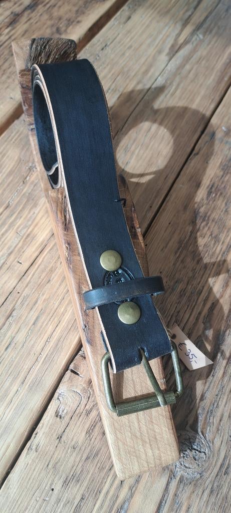 Leren riemen handgemaakt (tuigleer) 120cm, By lord, Losse buckle of gesp, Overige kleuren, Echt leder