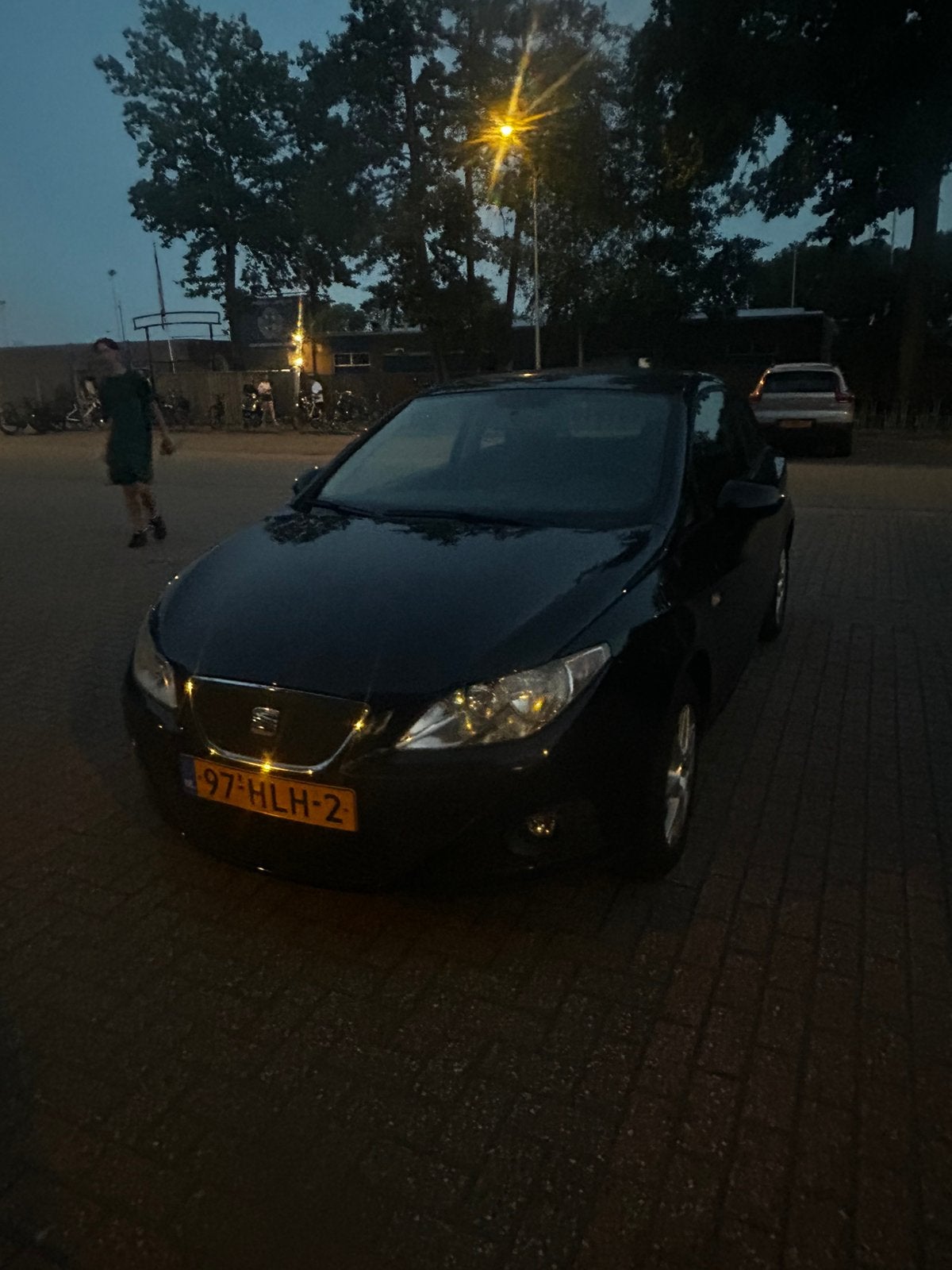 Seat Ibiza 1.4 63KW 3-DRS 2008 2009 Zwart, Auto's, Voorwielaandrijving, 40 €/maand, 4 cilinders, Origineel Nederlands
