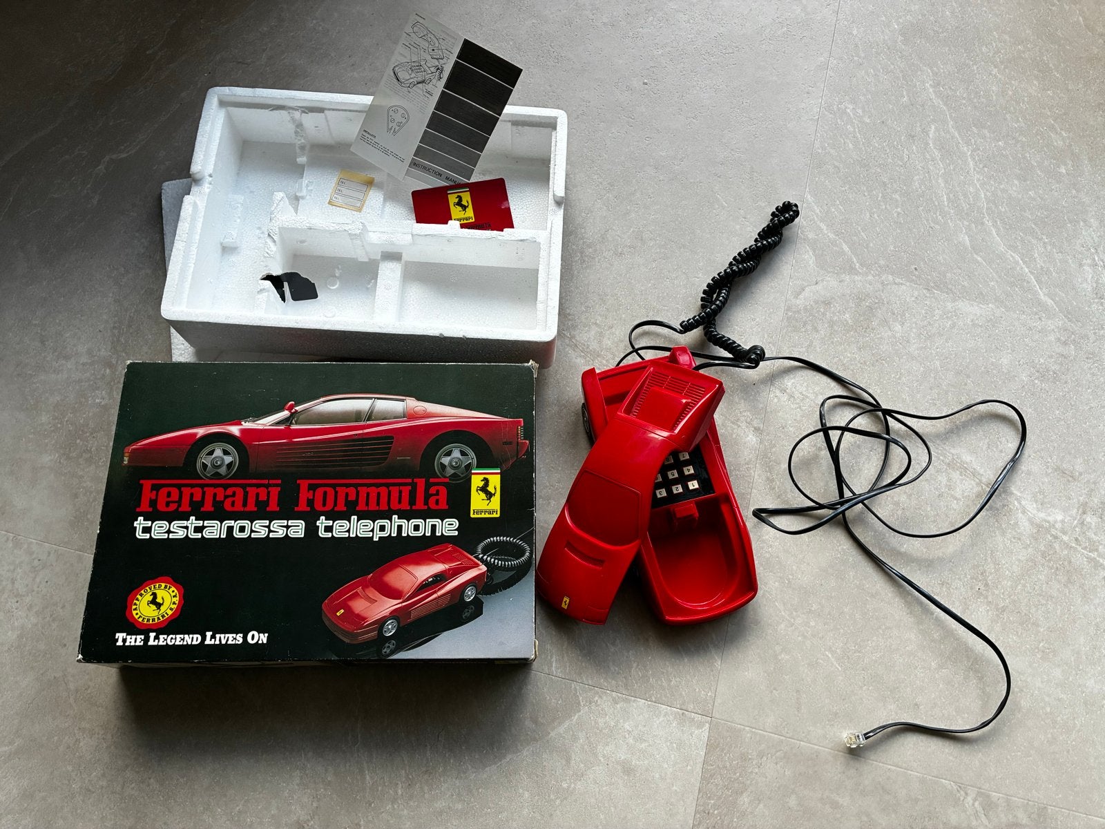 Ferrari Formula Testarossa Telefoon - Vintage Collector's It, Ophalen of Verzenden, Gebruikt