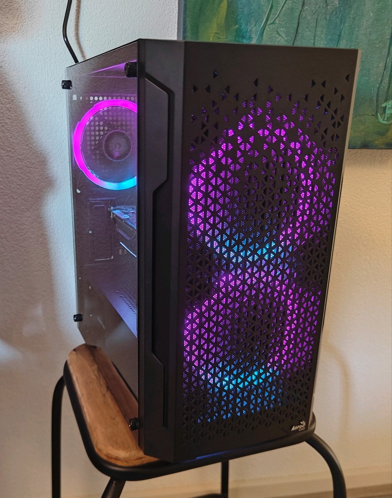 RGB Game PC | Intel Core i7 | RTX 2070 | 16GB | 500GB SSD, Computers en Software, Desktop Pc's, Ophalen, Gebruikt, Zelf gebouwde pc