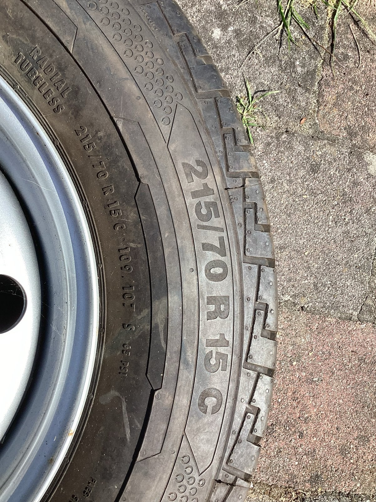 Reservewiel Fiat Camper 215/70 R15C ContiVanContact 100, Caravans en Kamperen, Ophalen, Gebruikt