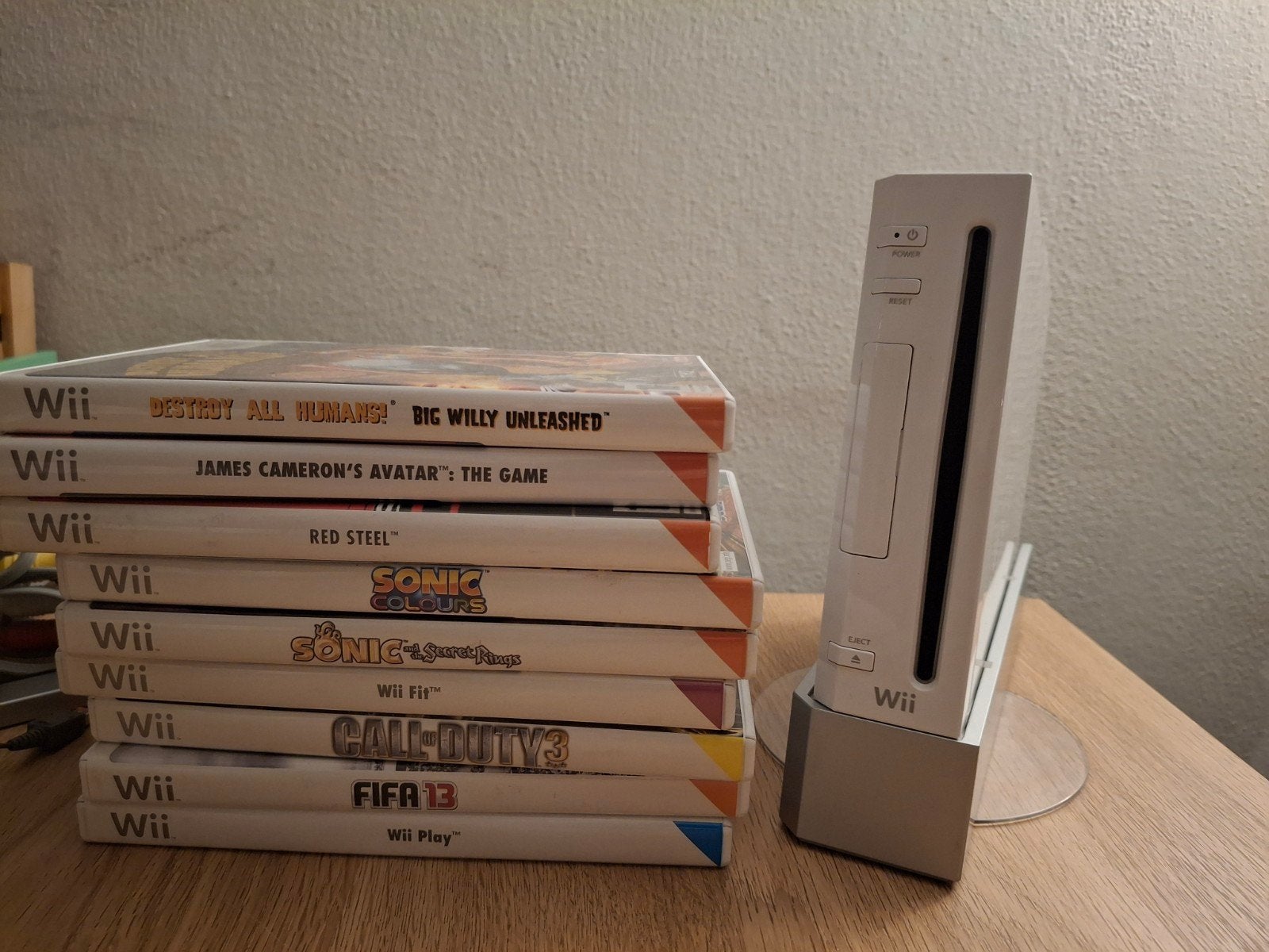 Complete Nintendo Wii set-Eerste model met GameCube poorten, Ophalen, Gebruikt, Met 2 controllers, Met games