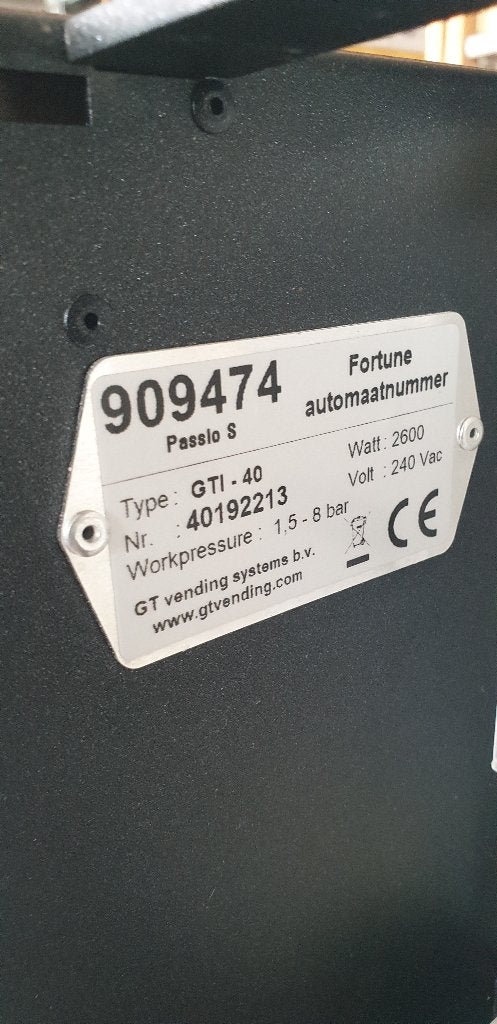 koffiemachine Passio S van Fortune koffie, Ophalen, Gebruikt, Overige typen, 10 kopjes of meer