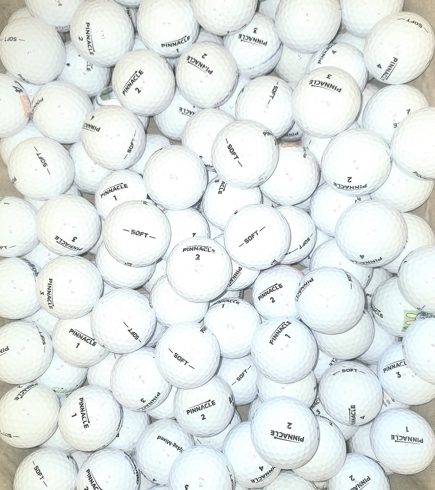 50 Pinnacle Soft AAAA kwaliteit golfballen, Ophalen of Verzenden, Zo goed als nieuw, Bal(len)