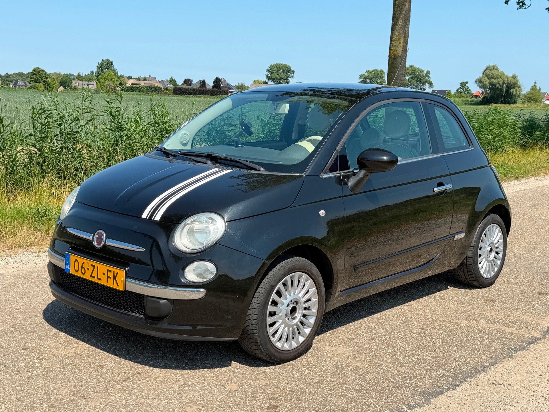 Fiat 500 1.2 Lounge APK 07-2027 Airco NAP, Voorwielaandrijving, Stof, Gebruikt, 4 cilinders