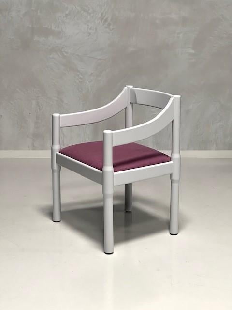 Carimate stoel Vico Magistretti vintage design fauteuil 1959, Gebruikt, Minder dan 75 cm, Vintage, Ophalen of Verzenden