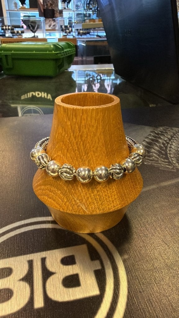BUDDHA TO BUDDHA ARMBAND TYPE 632 F ELLEN BEADS SIL € 649,00, Sieraden, Tassen en Uiterlijk, Ophalen of Verzenden, Nieuw, Zilver