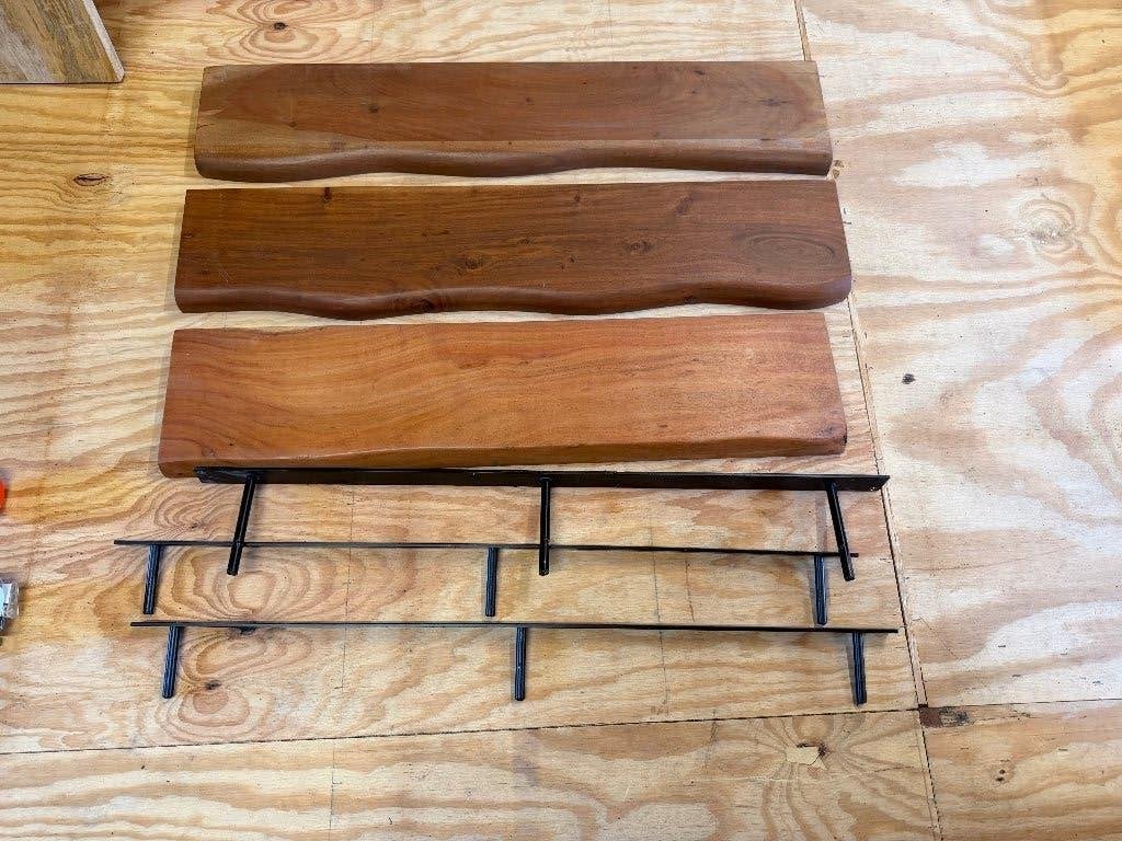 Wandplanken acaciahout, Ophalen, Zo goed als nieuw