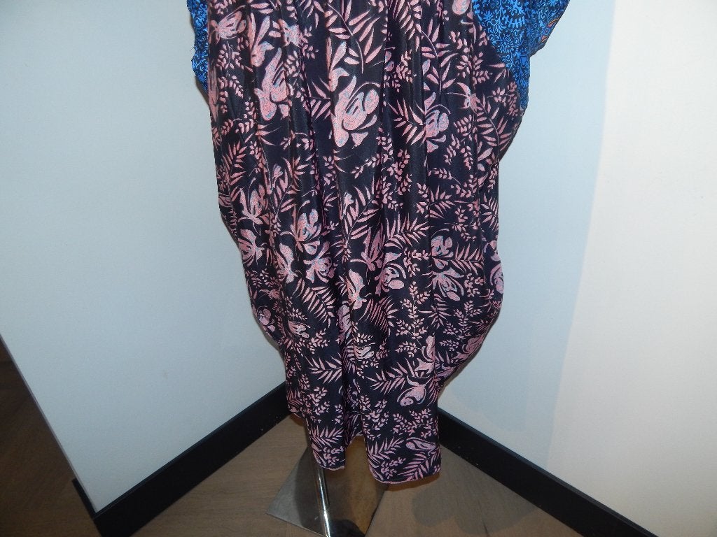 Sissel Edelbo zijde achtige jurk zomers Ibiza look One size, Overige kleuren, Verzenden, Maat 42/44 (L), Zo goed als nieuw