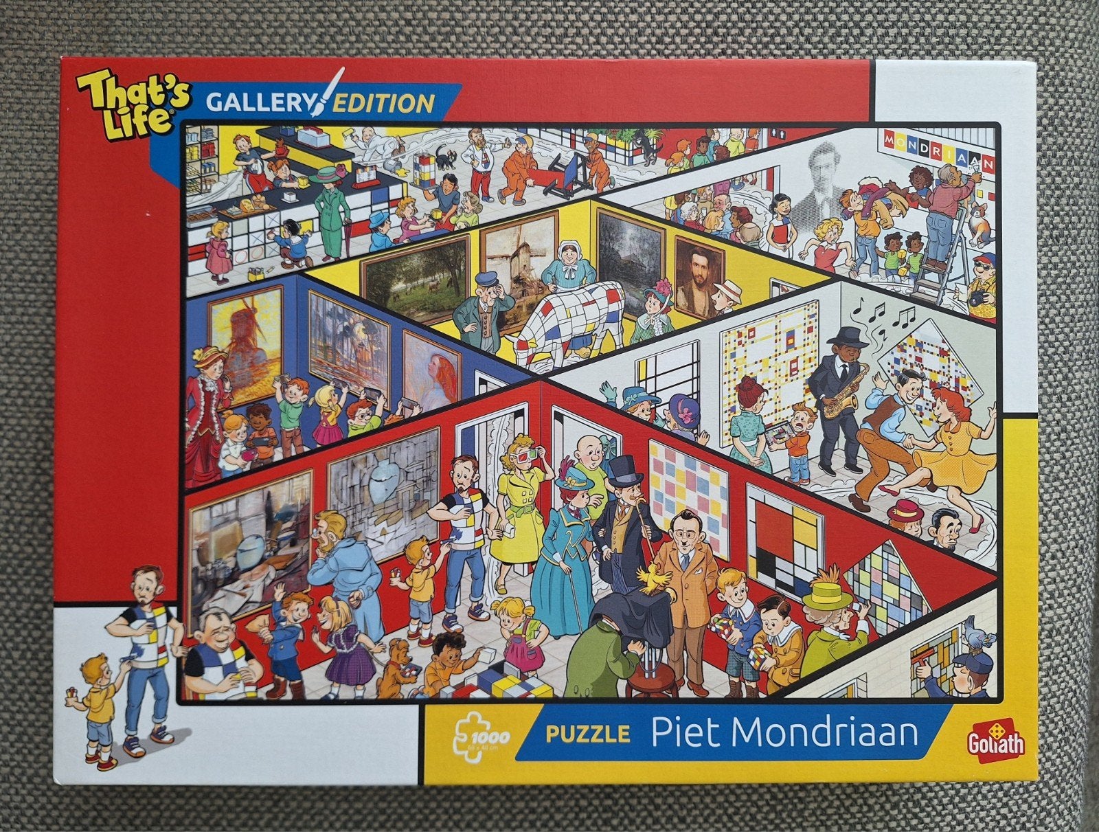 Piet Mondriaan legpuzzel - That's Life Gallery Edition, Ophalen of Verzenden, 500 t/m 1500 stukjes, Nieuw, Legpuzzel