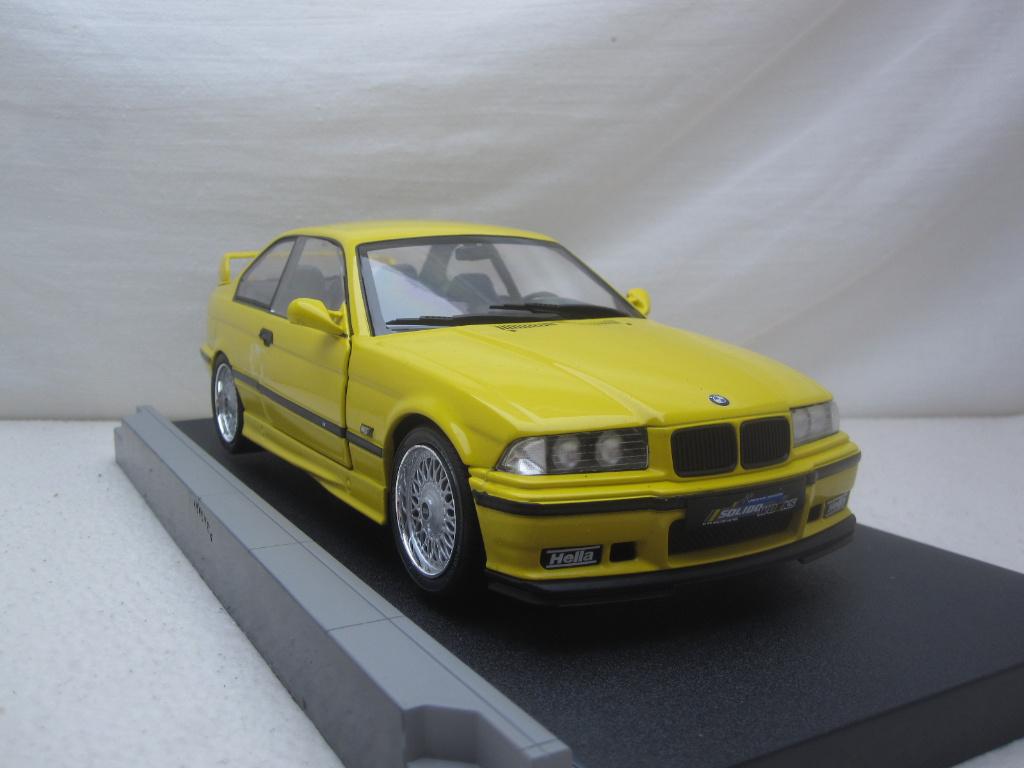 BMW e36 M3 Coupé Solido Works 1991 geel 1:18 Solido, Ophalen of Verzenden, Nieuw, Auto, Solido