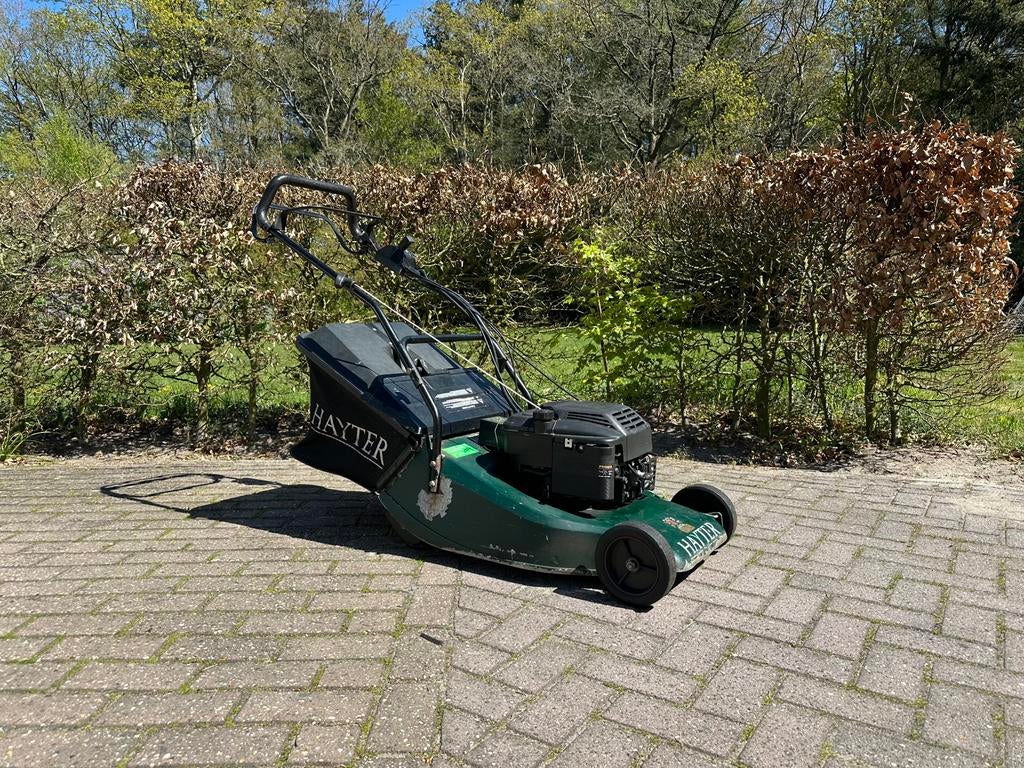 Hayter loopmaaier met wals | Zelfrijdend | B&S motor, Tuin en Terras, Grasmaaiers, Ophalen, Cirkelmaaier, Gebruikt, Hayter