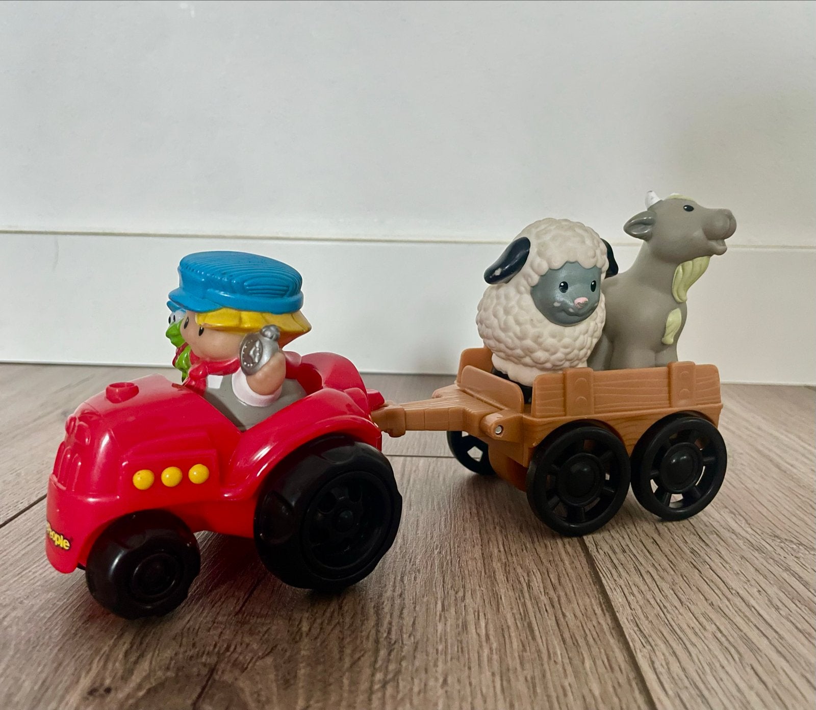 Fisher-Price Little People Tractor met Aanhanger en Dieren, Kinderen en Baby's, Ophalen of Verzenden, Zo goed als nieuw