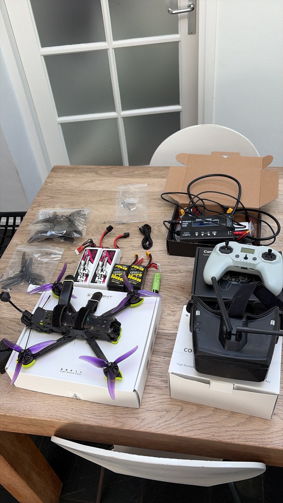 FPV Drone Set: Nazgul Eco XL5 Analog 6S GPS met Skyzone Cobr, 5 tot 10 kilometer, Standaard kwaliteit, 900 gram tot 4 kilo, Extra accu('s)