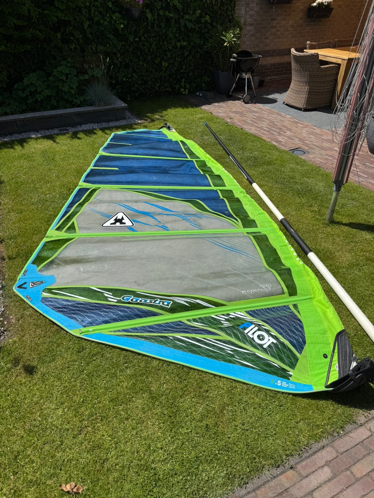 Gaastra windsurfzeil 6.5, Watersport en Boten, Windsurfen, Ophalen of Verzenden, Gebruikt