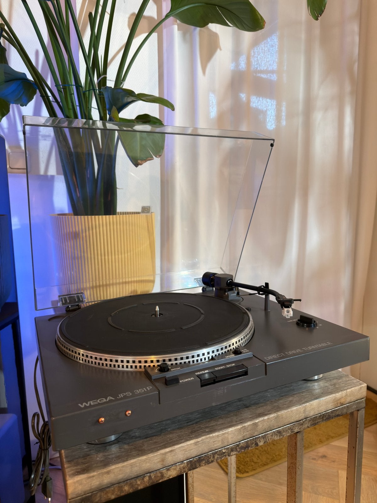 Wega (Sony) JPS 351P vintage vol automatische platenspeler, Audio, Tv en Foto, Automatisch, Verzenden, Zo goed als nieuw, Platenspeler