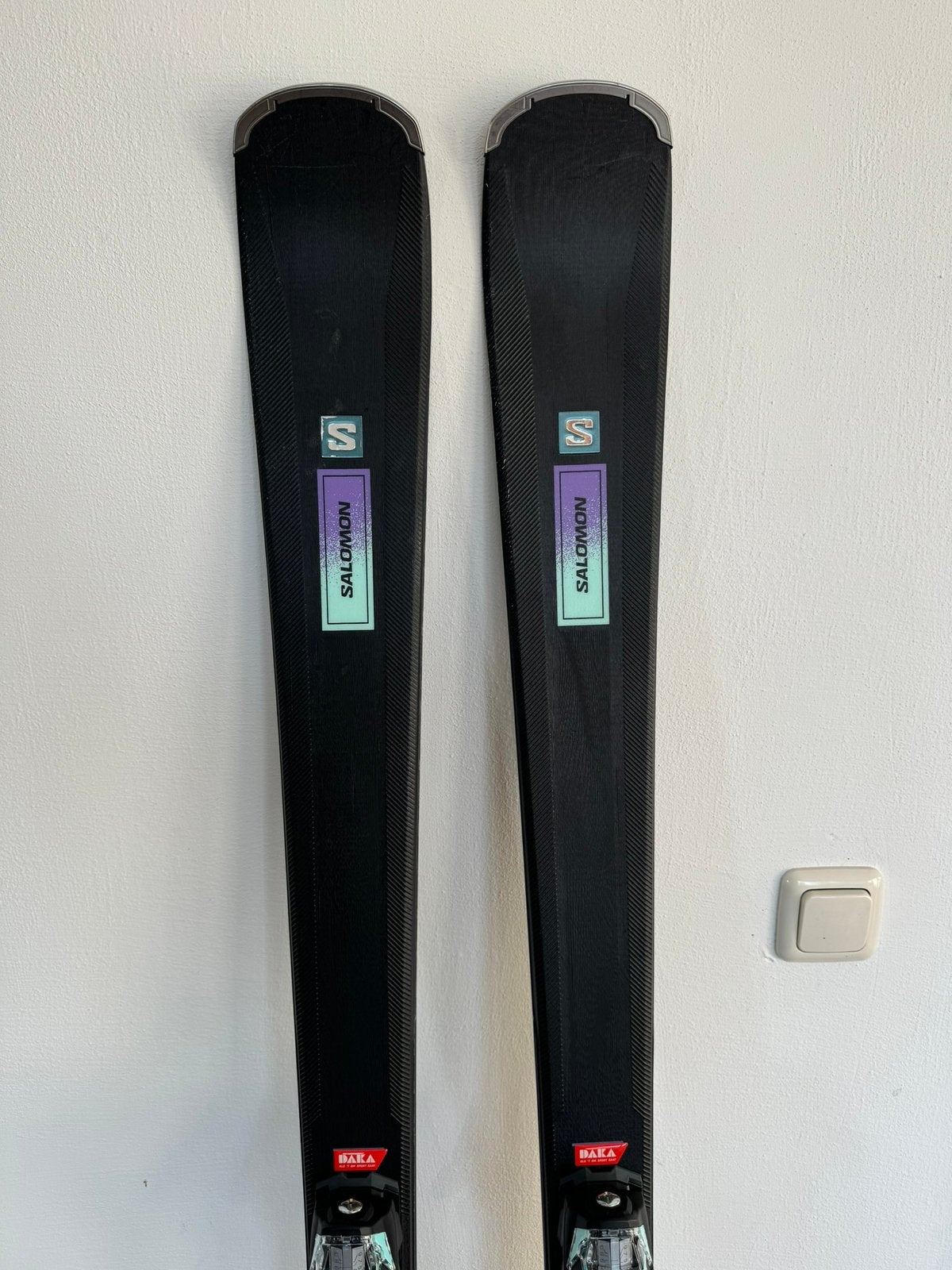 Salomon S/Max (167) ski’s + bindingen – ZGAN, 2 dgn gebruikt, Ophalen, 160 tot 180 cm, Salomon, Zo goed als nieuw