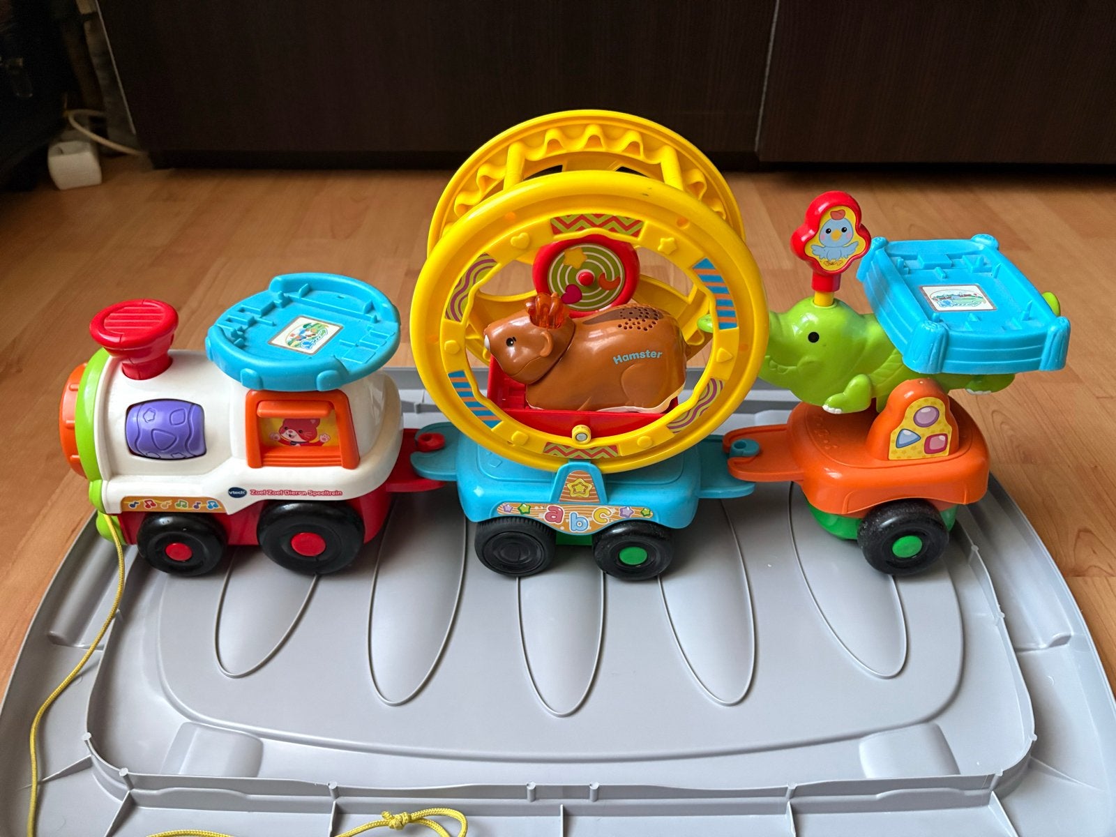 VTech Zoef Zoef Dieren Trein met Hugo Hamster, Ophalen of Verzenden, Zo goed als nieuw, Overige typen, Met licht
