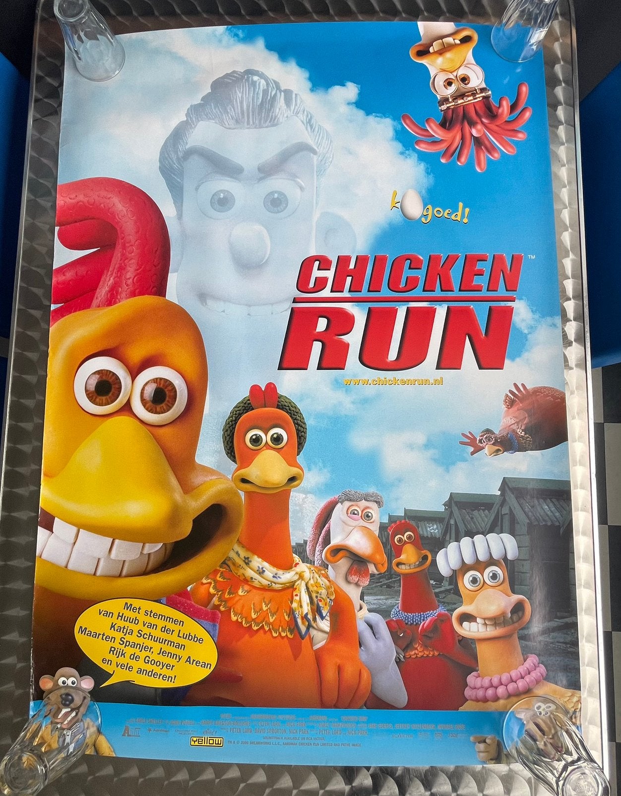 Chicken Run: originele bioscoop film poster (diverse), Ophalen of Verzenden, Gebruikt, Film, Poster