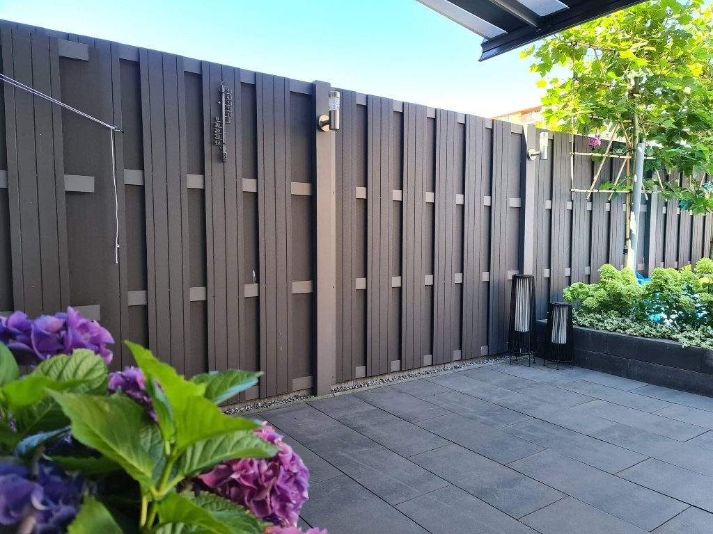 Elephant Schutting Antraciet + palen, kozijn & accessoires, Tuin en Terras, Schuttingen, Ophalen, 1 tot 2 meter, Minder dan 3 meter