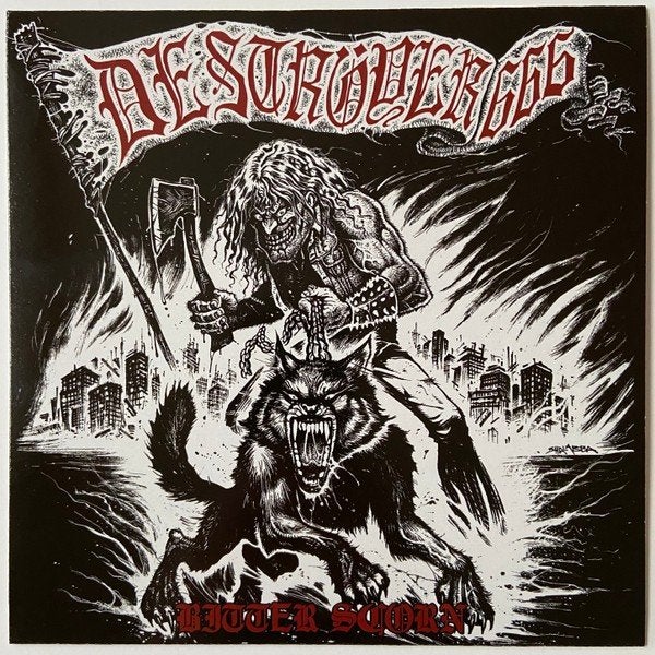 Deströyer 666 – Bitter Scorn (signed), Gesigneerd, Zo goed als nieuw, EP, Black metal