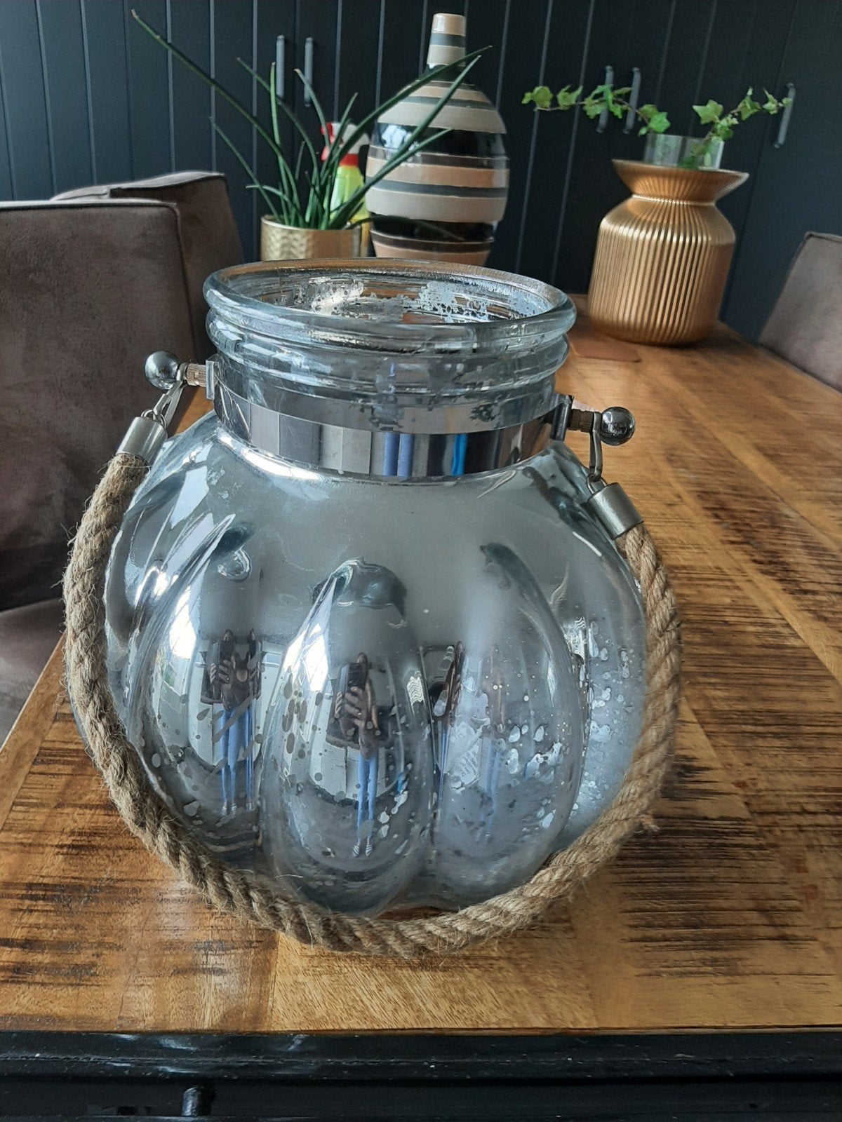 Mooie stoere decoratieve vaas en meer 9.95 pst, Huis en Inrichting, Woonaccessoires | Vazen, Ophalen, Overige kleuren, Minder dan 50 cm