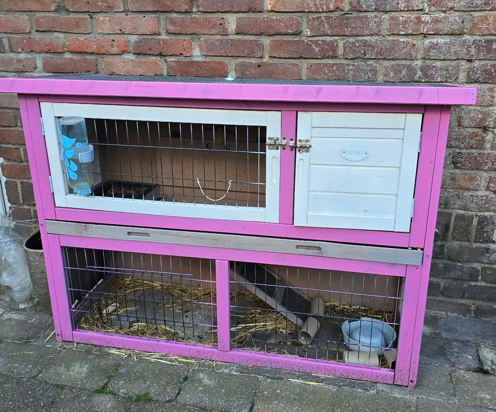 Konijnenhok, Dieren en Toebehoren, Ophalen, 60 tot 90 cm, Konijn, Hok