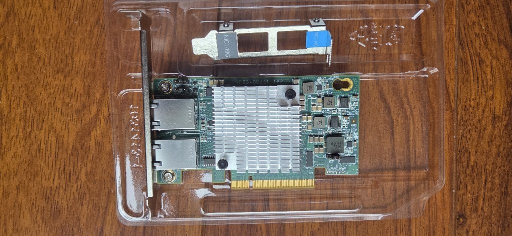 Intel X540-T2 Dual Port 10Gbit Ethernet Adapter RJ45, Ophalen of Verzenden, Gebruikt, Intern, Intel