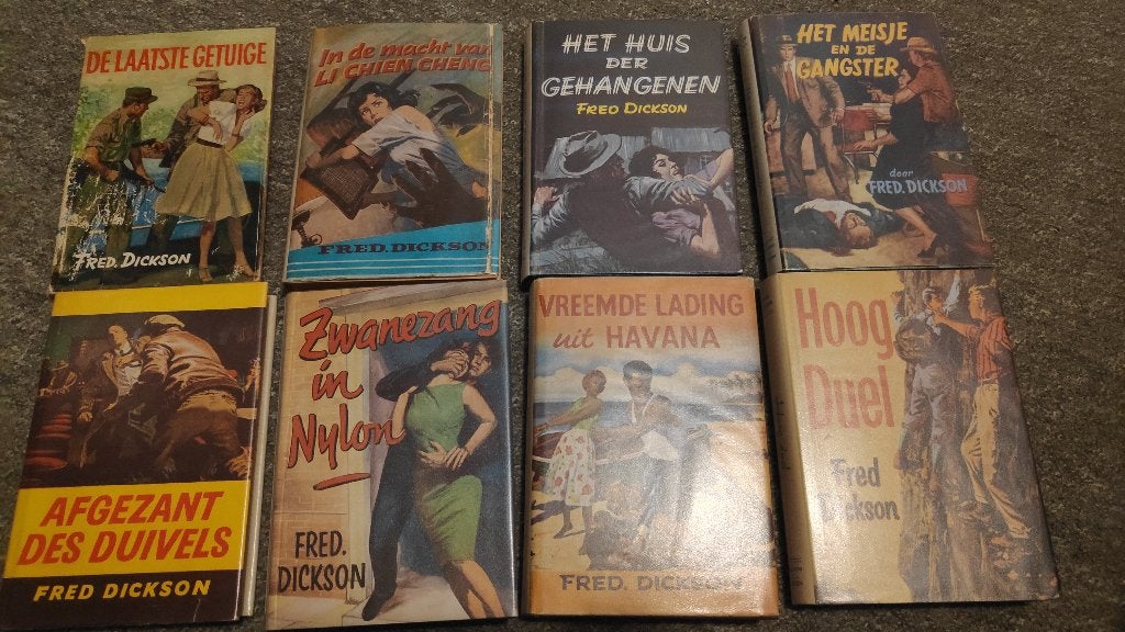 Gezocht: Gebonden Fred Dickson  boeken, van Kersen uitgaves, Boeken, Ophalen, Gelezen, Fred Dickson