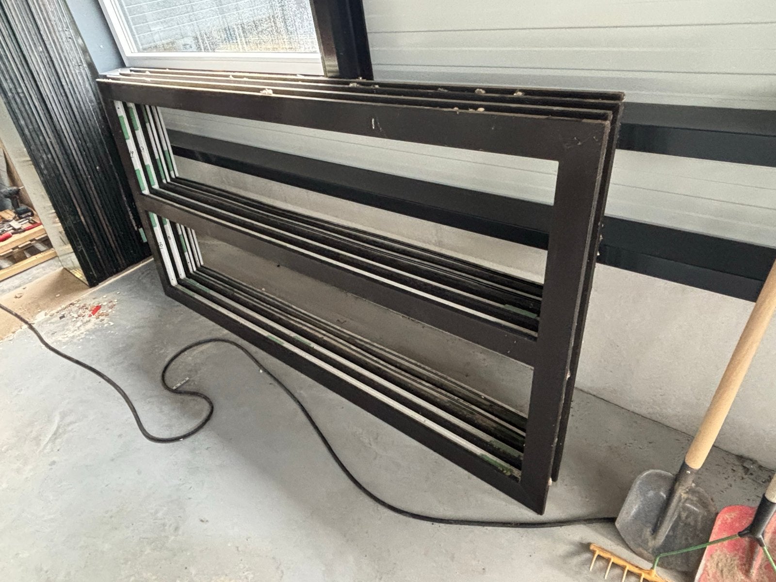 19 kunststof kozijnen 630x2400 mm, Doe-het-zelf en Verbouw, Glas en Ramen, Ophalen, Gevelraam of Ruit, Gebruikt, Minder dan 80 cm