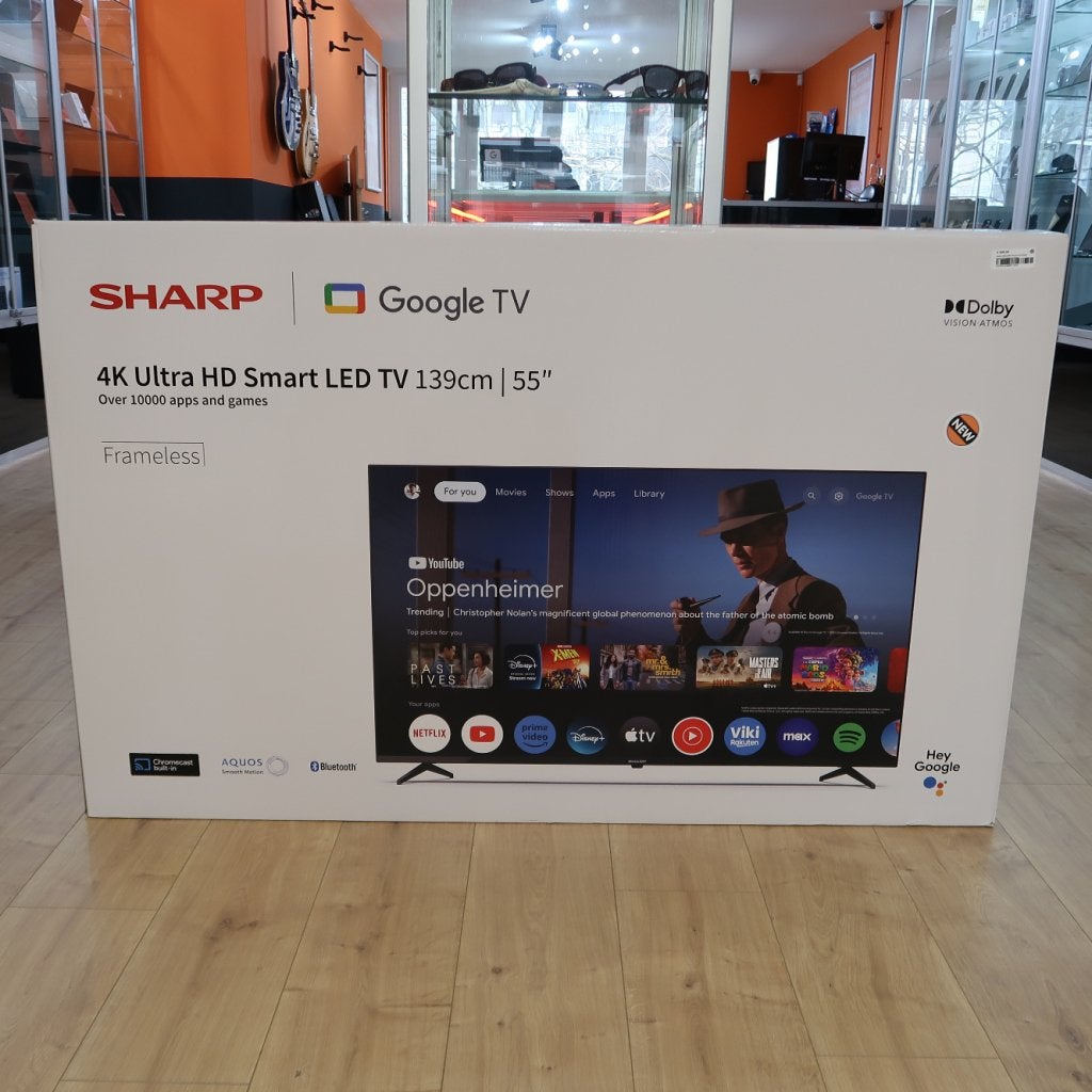 Sharp 55GL4460 55-inch 4K Google Smart TV | Nieuw in Doos, Audio, Tv en Foto, Televisies, Sharp, Nieuw, https://global.sharp/contact/