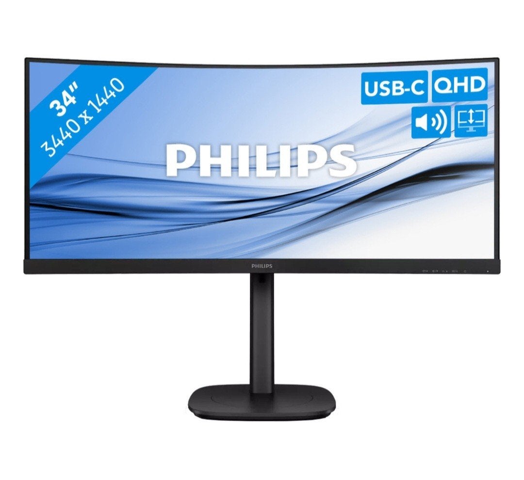Philips 34B2U3600C Nieuw in ongeopende doos, Gaming, Philips, 3 tot 5 ms, 101 t/m 150 Hz