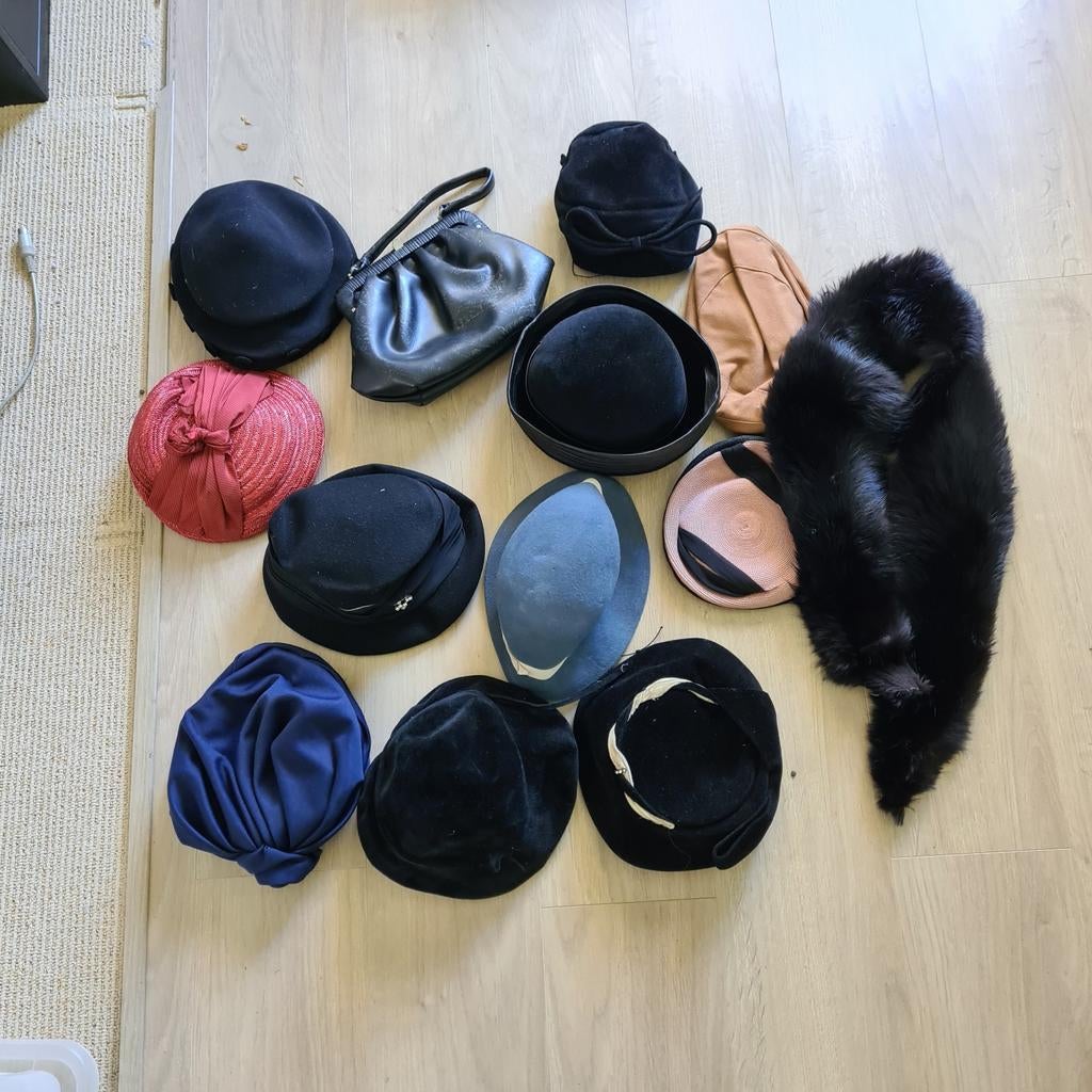 Vintage hoedjes, Kleding | Dames, Hoeden en Petten, Ophalen, Diverse merken, Hoed, One size fits all