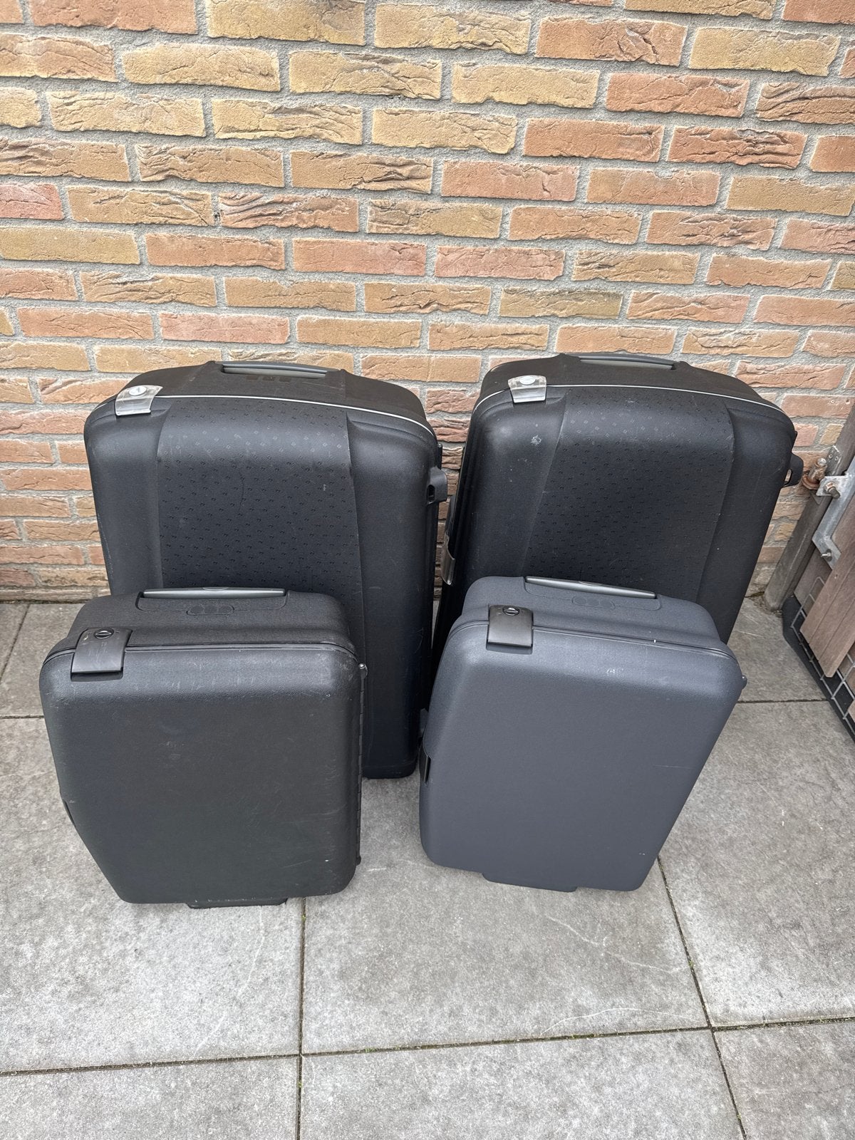 Samsonite koffer set - 2 grote en 2 kleine koffers, Ophalen, 30 cm of meer, Gebruikt, Zwart